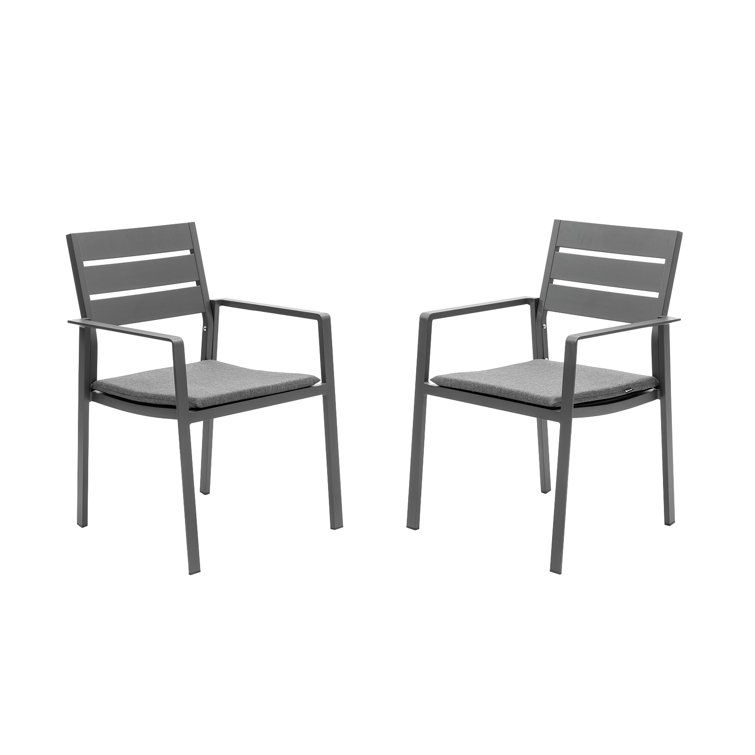 LebenLiebe Lowes Collection Stackable Patio Armchairs Dining Chairs